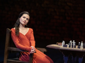 Phillipa Soo as Guenevere in Camelot.