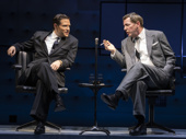 Ben Rappaport as Jack Parr and Sean Hayes as Oscar Levant in Good Night, Oscar.