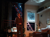 Oscar Isaac as Sidney Brustein in The Sign in Sidney Brustein's Window.
