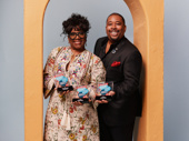The Piano Lesson director LaTanya Richardson Jackson and producer Brian Moreland show off the production's multiple awards!