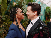 Six-time Tony winner Audra McDonald and husband Will Swenson, currently on Broadway in A Beautiful Noise, get cute.