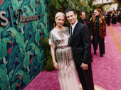 Sweeney Todd director Thomas Kail poses with wife Michelle Williams.