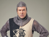 Taran Killam as Sir Lancelot in Spamalot.
