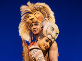 Pearl Khwezi as Nala and Vincent Jamal Hooper as Simba in The Lion King.