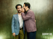Of course they did! Frequent collaborators Alex Lacamoire and Lin-Manuel Miranda strike the Wicked poster pose.