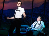 Kevin Clay as Elder Price and Cody Jamison Strand as Elder Cunningham in The Book of Mormon.