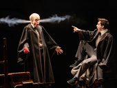 Erik Christopher Peterson as Scorpius Malfoy and Joel Meyers as Albus Potter in Harry Potter and the Cursed Child.