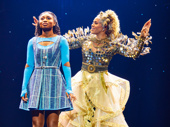 Nichelle Lewis as Dorothy and Deborah Cox as Glinda in the national tour of The Wiz.