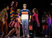 Liam Pearce as Drew and the cast of How to Dance in Ohio.