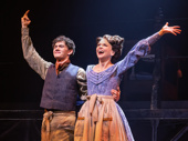 Joe Locke as Tobias, Sutton Foster as Mrs. Lovett and the cast of Sweeney Todd.
