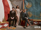 It's showtime! Grant Gustin, Isabelle McCalla and Paul Alexander Nolan of Water for Elephants