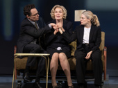 Jim Parsons as Carl, Jessica Lange as Phyllis and Celia Keenan-Bolger as Martha in Mother Play.