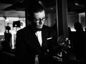 Cabaret designer Tom Scutt displays his Tony Award for Best Scenic Design of a Musical