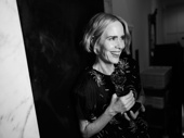 Luminous Appropriate Tony winner Sarah Paulson glows at the party