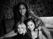 Oscar winner and Tony Awards host Ariana DeBose poses with Julianne Hough and 2018 Tony nominee Ashley Park