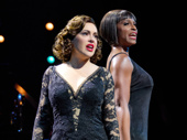 Alyssa Milano as Roxie Hart and Kimberly Marable as Velma Kelly in Chicago.