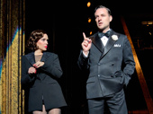 Alyssa Milano as Roxie Hart and Max von Essen as Billy Flynn in Chicago.