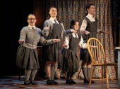 Nicola Turner as Young Jill, Nancy Allsop as Young Gloria, Sophia Ally as Young Ruby and Lara McDonnell as Young Joan in The Hills of California.