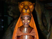 Jamaris is ready for her second role of the evening, as one of the majestic lionesses of the Pride Lands.