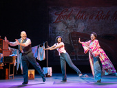 Danny Bursein as Herbie, Joy Woods as Louise and Audra McDonald as Rose in Gypsy.