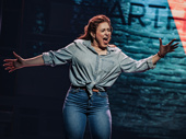 Jessica Vosk as Jersey in Hell's Kitchen.