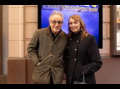 Chip Zien, the original Baker in Into the Woods, cheers on his old friends from the audience, alongside his wife, dancer Susan Pilarre