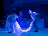 Sadie Sink as Shelby Holcomb and Amalia Yoo as Raelynn Nix in John Proctor is the Villain.