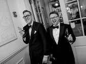Dane Laffrey and George Reeve, winners of Best Scenic Design of a Musical for Maybe Happy Ending
