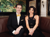 Paul Wontorek and Tamsen at the legendary Tony Awards after-party at the Carlyle Hotel to film a special episode of The Broadway Show.