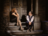 Elizabeth Gillies as Audrey and Graham Phillips as Seymour in Little Shop of Horrors.