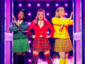 Olivia Hardy as Heather Duke, McKenzie Kurtz as Heather Chandler and Elizabeth Teeter as Heather McNamara in Heathers The Musical.