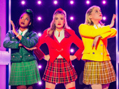 Olivia Hardy as Heather Duke, McKenzie Kurtz as Heather Chandler and Elizabeth Teeter as Heather McNamara in Heathers The Musical.