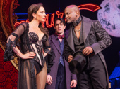 Ashley Loren as Satine, Christian Douglas as Christian and Taye Diggs as The Duke in Moulin Rouge! The Musical.