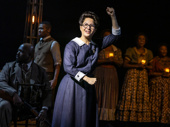 Shaina Taub as Emma Goldman and the cast of Ragtime.