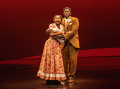 Nichelle Lewis as Sarah and Joshua Henry as Coalhouse Walker Jr. in Ragtime.