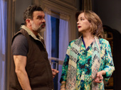 Ricardo Chavira as Isaac Rosario and Margaret Colin as Ruth Ackerman in The Balusters.