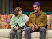 Marylouise Burke as Penny Bewell and Ricardo Chavira as Isaac Rosario in The Balusters.