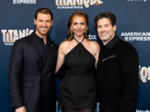 Titanique co-creators Constantine Rousouli, Marla Mindelle and Tye Blue celebrate their show's Broadway opening night.