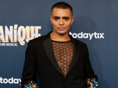 Layton Williams is a gem on opening night of Titanique on Broadway, where he reprises his Olivier-winning role as The Iceberg.