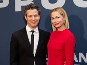 Proof director Thomas Kail poses with wife Michelle Williams on the opening night of the Broadway revival.