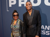 Tony winner Irene Gandy and playwright Jordan E. Cooper serve dynamic duo on the opening night carpet of Proof on Broadway.
