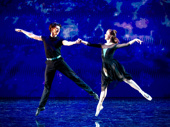 Barton Cowperthwaite and Sara Esty in Gotta Dance!.