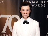 Bryce Pinkham celebrates Chess' Drama Desk nomination for Outstanding Revival of a Musical.