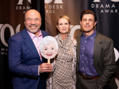 Marjorie Prime's Danny Burstein, Cynthia Nixon and Christopher Lowell celebrate their Ensemble Award with a tribute to co-star June Squibb.