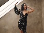 Creature of the night Stephanie Hsu stuns in our Drama League Awards portrait studio, nominated for her performance in The Rocky Horror Show.