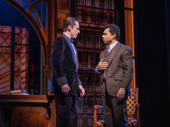 Reeve Carney as Jay Gatsby and Corbin Bleu as Nick Carraway in The Great Gatsby.