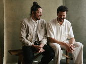 Two Strangers creators Jim Barne and Kit Buchan show off smiles while celebrating their Favorite New Song award for “New York.”