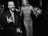 Former Chicago star Mark Ballas and wife BC Jean in party mode.