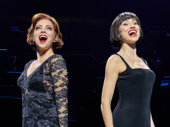 Krysta Rodriguez as Roxie Hart and Sophie Carmen-Jones as Velma Kelly in Chicago.