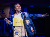 Fernell Hogan as Leaf Coneybear in The 25th Annual Putnam County Spelling Bee.